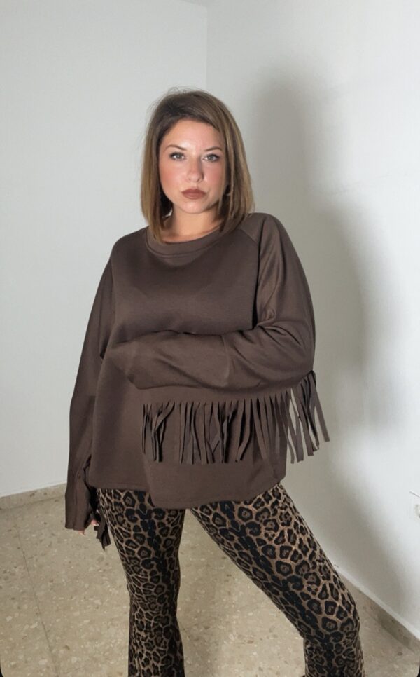 Sudadera Flecos