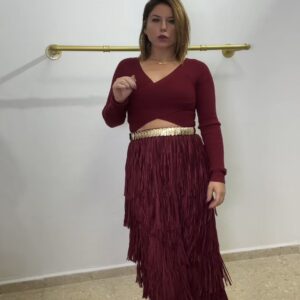 Falda Flecos